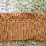 去年のお残り。。。。。編みかけの「毛糸だま１５６」のアラン　ジャケット発見！！